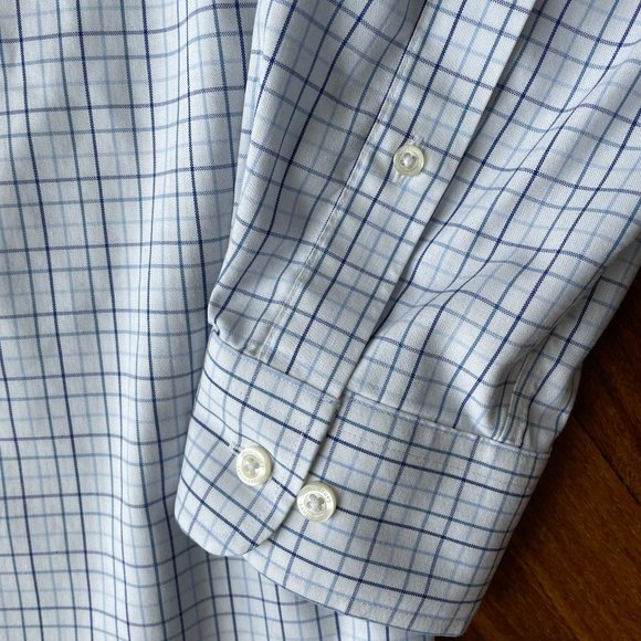 Lands' End Men's No Iron Supima Cotton Dress Shirt - Picture 5 of 8